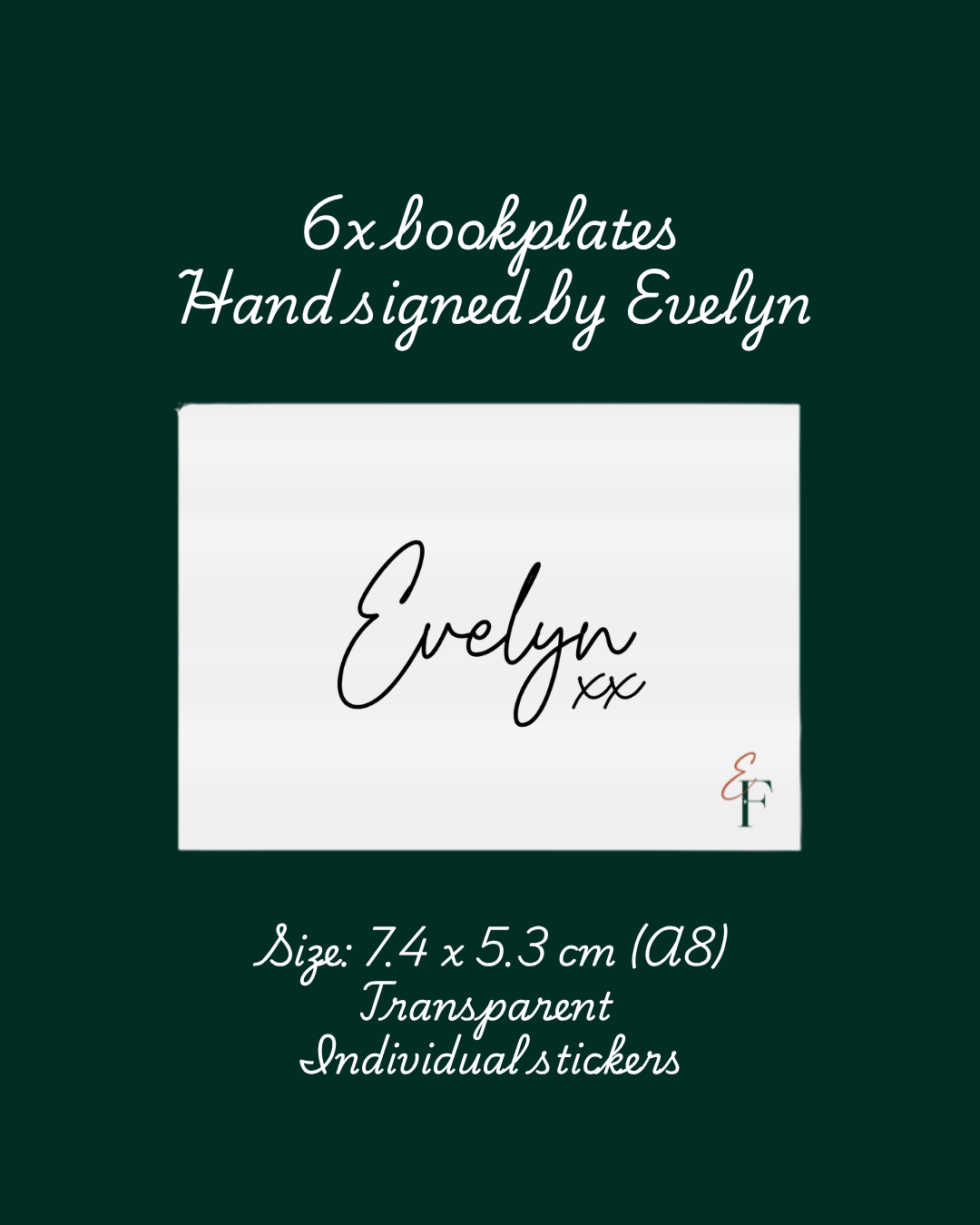 Signed bookplate bundle x6